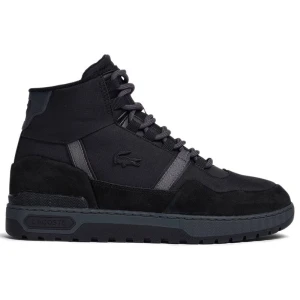Buty Lacoste T-Clip Winter Mid Textile and Leather Trainers 744SMA0065-237 - czarne