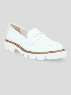 Buty Loafersy Damskie Gilda Białe Lancerto