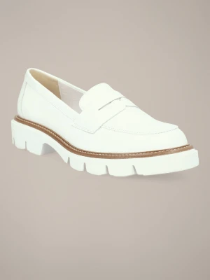 Buty Loafersy Damskie Gilda Białe Lancerto