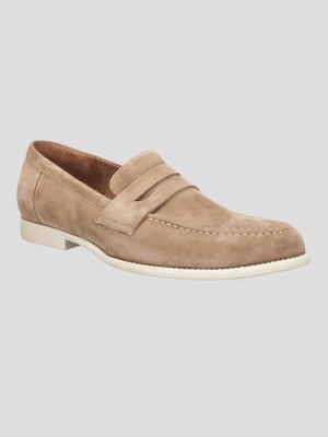 Buty Loafersy Huron Jasnobeżowe Lancerto