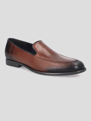 Buty Loafersy Pinner Brązowe Lancerto