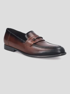 Buty Loafersy Roxbury Jasnobrązowe Lancerto