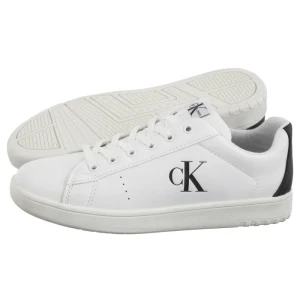 Buty Low Cut Lace-Up Sneaker White/Black V3X9-82082-1355X 002 (CK637-a) Calvin Klein