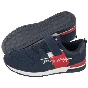 Buty Low Cut Lace-Up Velcro Sneaker Blue T1B4-32234-1040 800 (TH435-a) Tommy Hilfiger