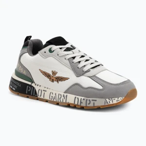 Buty męskie Aeronautica Militare 252SC0276UCT03380 multicolor bianco/grigio/verde