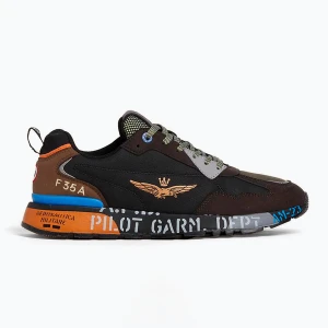 Zdjęcie produktu Buty męskie Aeronautica Militare 252SC0276UCT03380 multicolor black/sabbia