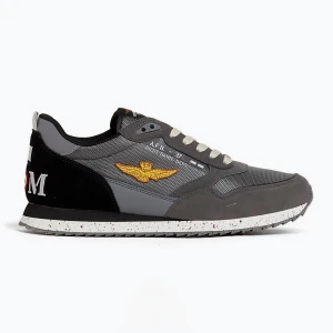 Buty męskie Aeronautica Militare 252SC0288UCT03545 grigio scuro