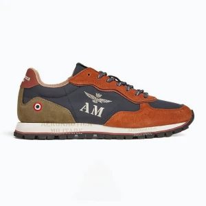 Buty męskie Aeronautica Militare 252SC0320UPL00313 blu navy/brown