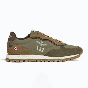 Buty męskie Aeronautica Militare 252SC0320UPL00313 verde militare