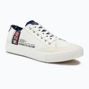 Buty męskie Aeronautica Militare Cotton With Patch off white