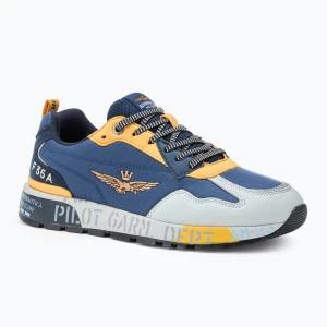 Buty męskie Aeronautica Militare SC276CT3380 blue/yellow