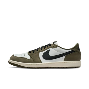 Buty męskie Air Jordan 1 Retro Low „Medium Olive and Summit White” - Zieleń