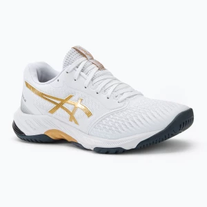 Buty męskie ASICS Netburner Ballistic FF 3 white/pure gold