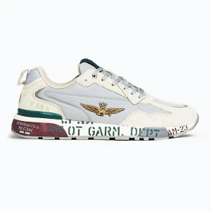 Buty męskie Buty Aeronautica Militare 262SC0276UCT03546 Furry grigio / ghiaccio Biały