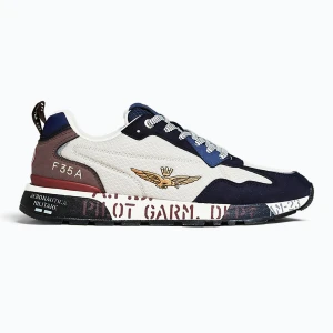 Buty męskie Buty Aeronautica Militare 262SC0276UCT04327 bianco / blu