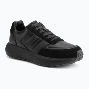 Buty męskie Calvin Klein HM0HM02033 City Runner Laceup Tape Leather triple black