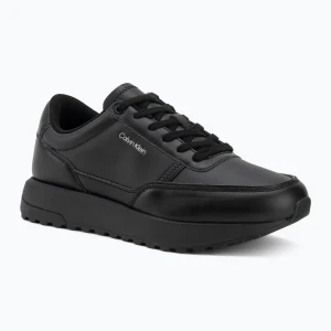 Buty męskie Calvin Klein HM0HM02146 City Runner Laceup Leather triple black