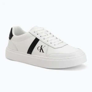 Zdjęcie produktu Buty męskie Calvin Klein HM0HM02237 Classic Cups Lace Leather EMB Tongue bright white/black