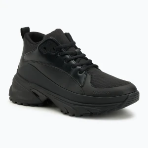 Buty męskie Calvin Klein YM0YM01418 Hike Runner Mid Laceup Tech Mix triple black
