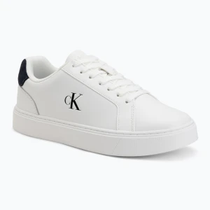 Buty męskie Calvin Klein YM0YM01435 Classic Cupsole Laceup Leather bright white/navy