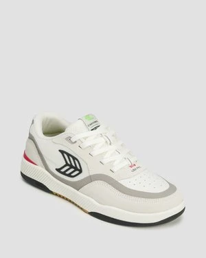 Buty Męskie Cariuma Uba Pro Smoke White Suede Off-white Mesh Black Logo Red