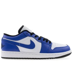Buty męskie Nike Air Jordan 1 Low 553558-124 - niebiesko-białe