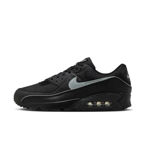 Buty męskie Nike Air Max 90 Premium z detalami odbijającymi światło - Czerń