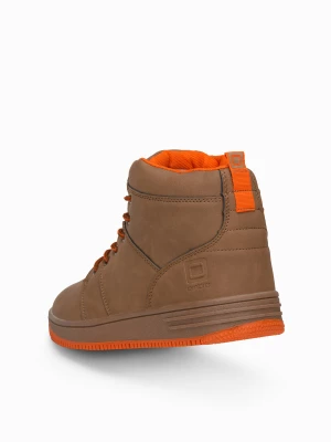 Buty męskie ocieplane sneakersy za kostkę - camel V5 OM-FOSH-0123
 -                                    40