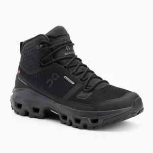Buty męskie On Cloudrock Mid Waterproof black/black