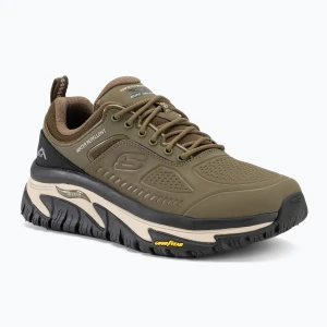 Buty męskie SKECHERS Arch Fit Road Walker Recon olive / black Zielony