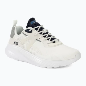 Buty męskie SKECHERS Bobs Squad Chaos Elevated Drift white/white/black