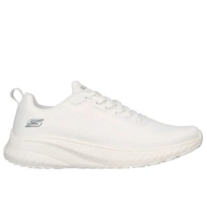 Buty męskie Skechers Bobs Squad Chaos Prism Bold 118000OFWT - białe