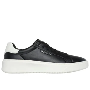 Buty męskie Skechers Court Break - Suit Sneaker 183175BLK - czarne
