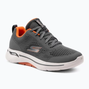 Buty męskie SKECHERS Go Walk Arch Fit Idyllic charcoal/white/orange