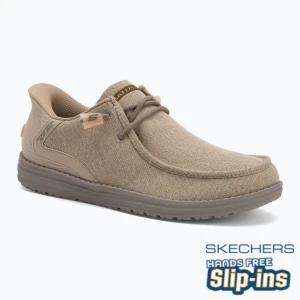 Buty męskie SKECHERS Melson Coronado taupe Szary