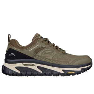 Buty męskie Skechers Relaxed Fit Arch Fit Road Walker Recon 237333OLBK - zielone