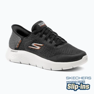 Buty męskie SKECHERS Slip-ins Go Walk Flex New World black/white/orange