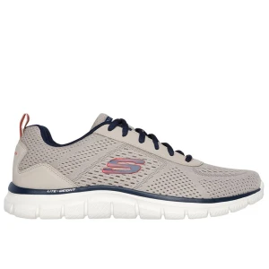 Buty męskie Skechers Track Lesher 232758TPNV - beżowe