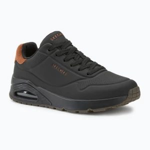 Buty męskie SKECHERS Uno Suited On Air black/chestnut