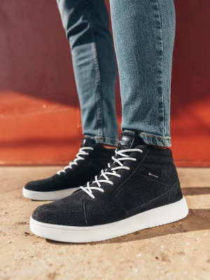 Buty męskie sneakersy za kostkę - czarne V3 T418
 -                                    40