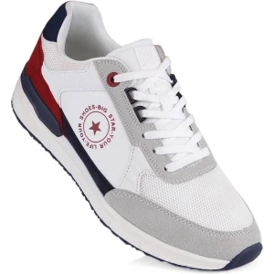 Buty męskie sportowe półbuty memory foam Big Star LL174255 101 białe