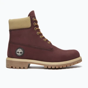 Buty męskie Timberland Premium 6 Inch Lace Up Waterproof burgundy olive