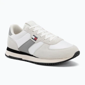 Buty męskie Tommy Jeans Eva Runner Mix ecru Tommy Hilfiger Beżowy