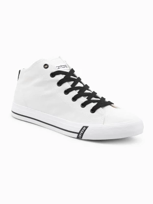 Buty męskie trampki z kontrastującymi elementami - białe V1 OM-FOTH-0125
 -                                    40