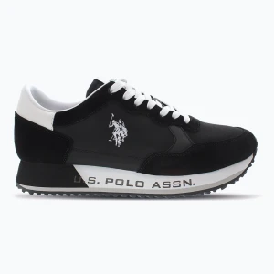 Buty męskie U.S. Polo Assn. CLEEF006B black/white