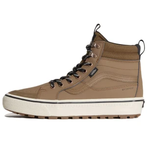 Buty męskie Vans SK8-Hi Waterproof VN000DAQ91K1 - brązowe