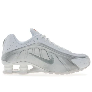 Buty młodzieżowe Nike Shox R4 CW2626-101 - biało-szare
