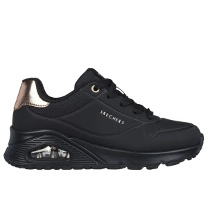 Buty młodzieżowe Skechers Uno Gen 1 Shimmer Away 310545LBBK - czarne