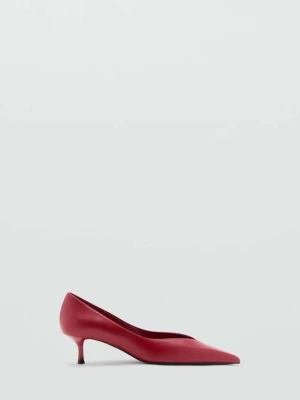 Buty na obcasie typu kaczuszka z noskiem w szpic czerwony - Kobieta - - MANGO