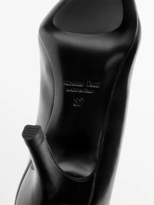 Buty Na Obcasie − Wyprodukowano We Włoszech - Czarny - - Massimo Dutti - Kobieta